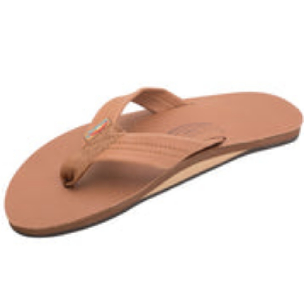 NWOT 🌈 Rainbow® Sandals Men's/Boys  Large  9 ½ - 10 ½ Tan/Brown